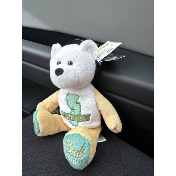 Limited Treasures New Jersey State Quarter Coin Bear New With Tags 3rd State NWT - Picture 2 of 5